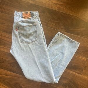 Levi's Vintage 501 Button Fly Stone Light Wash Jeans 33x32